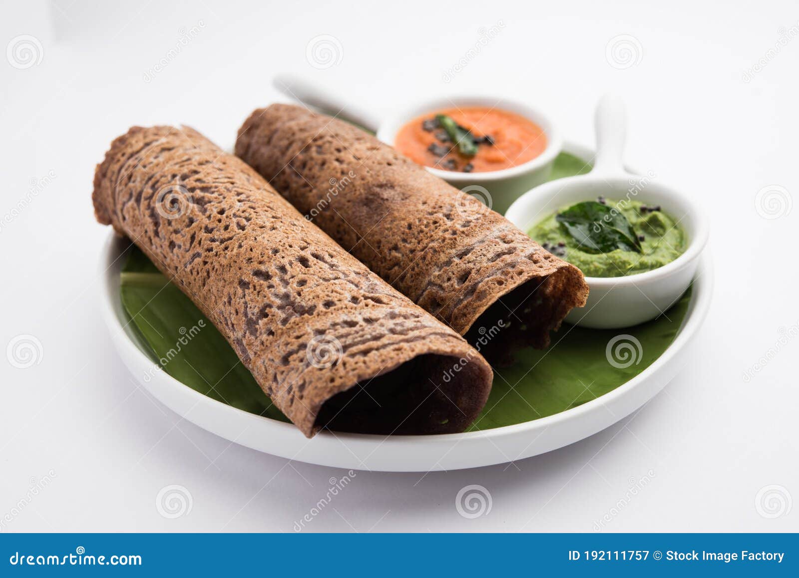 ragi dosaÃÂ made using batter ofÃÂ finger millet is a healthy indian breakfast served with chutney